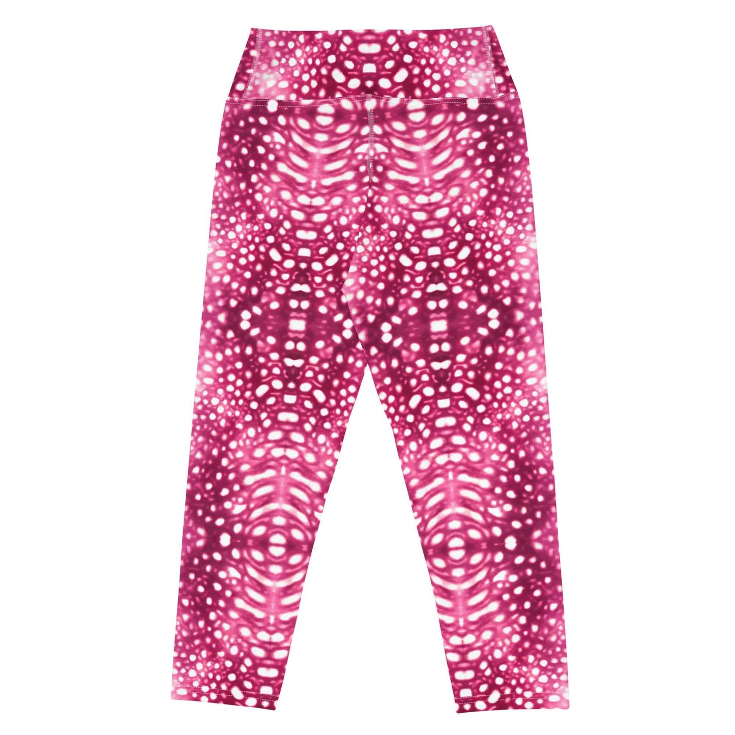 Salinity Swimwear Whale Shark Mosaic Pink Capri Swim Leggings Capri Leggings