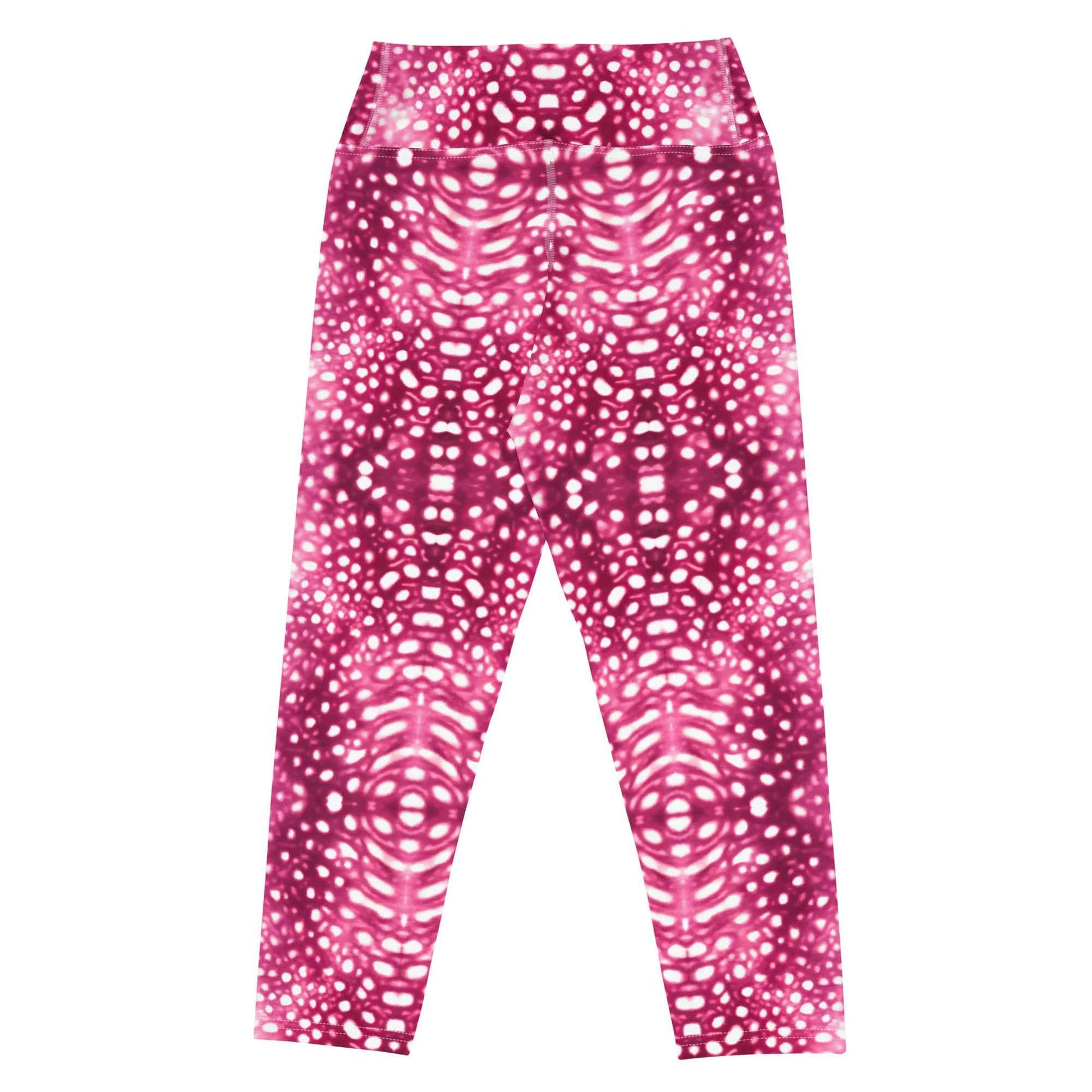 Salinity Swimwear Whale Shark Mosaic Pink Capri Swim Leggings Capri Leggings