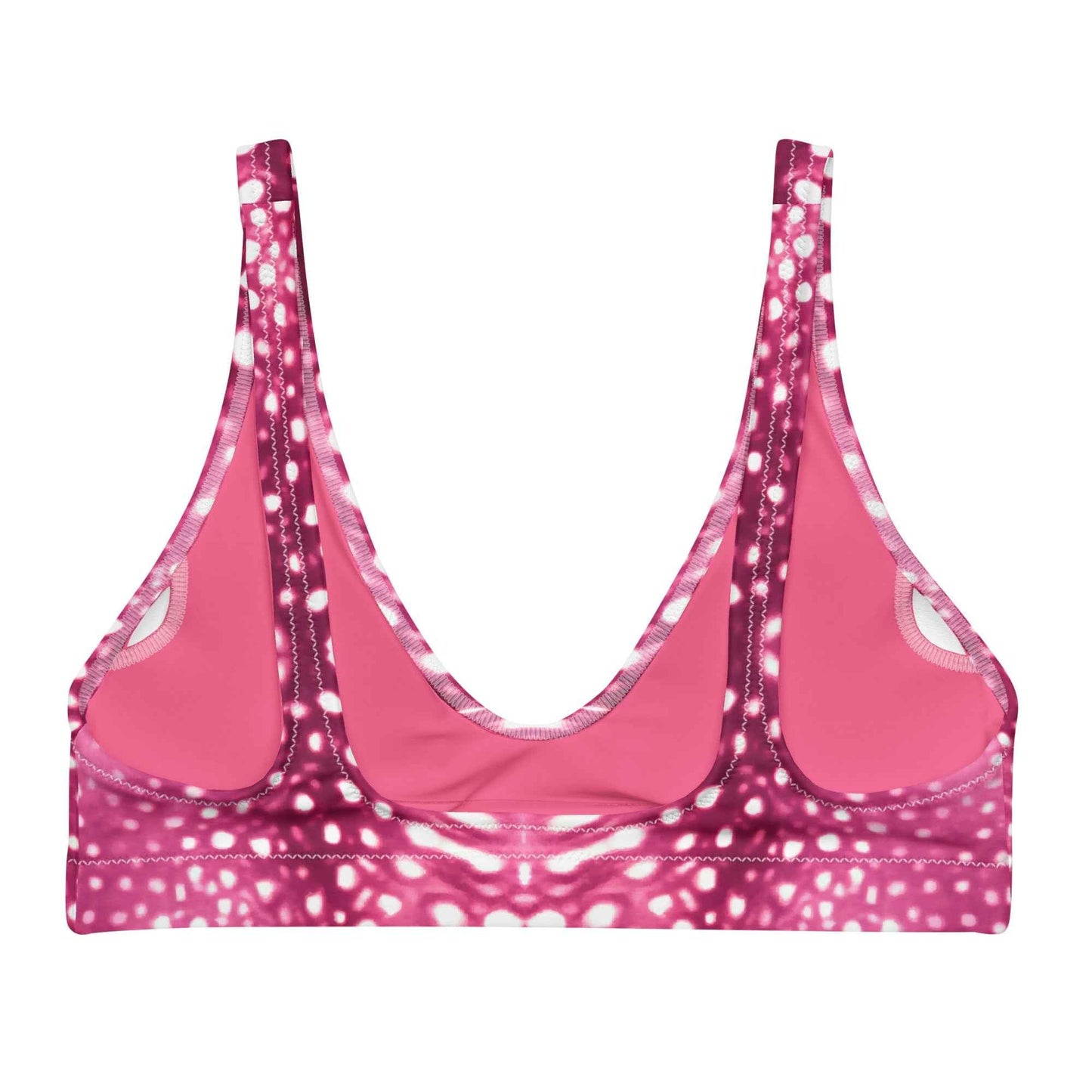 Salinity Swimwear Whale Shark Mosaic Pink Eco Bikini Top Bikini Top