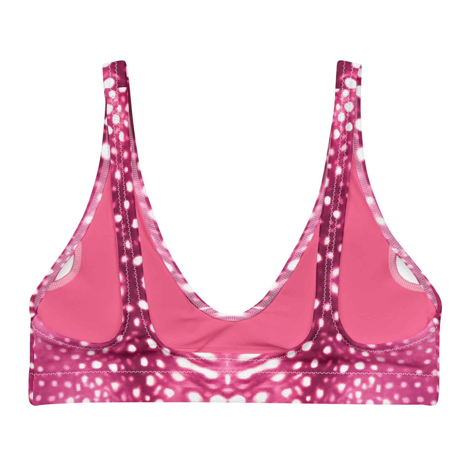 Salinity Swimwear Whale Shark Mosaic Pink Eco Bikini Top Bikini Top
