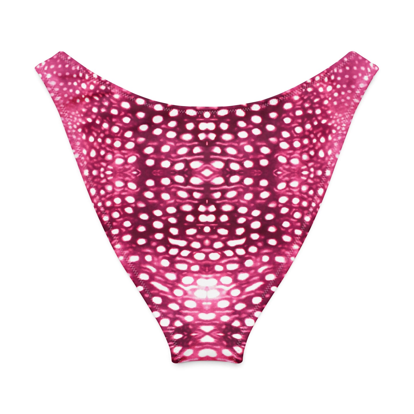 Salinity Swimwear Whale Shark Mosaic Pink Eco High - Leg Cheeky Bikini Bottom Bikini Bottom