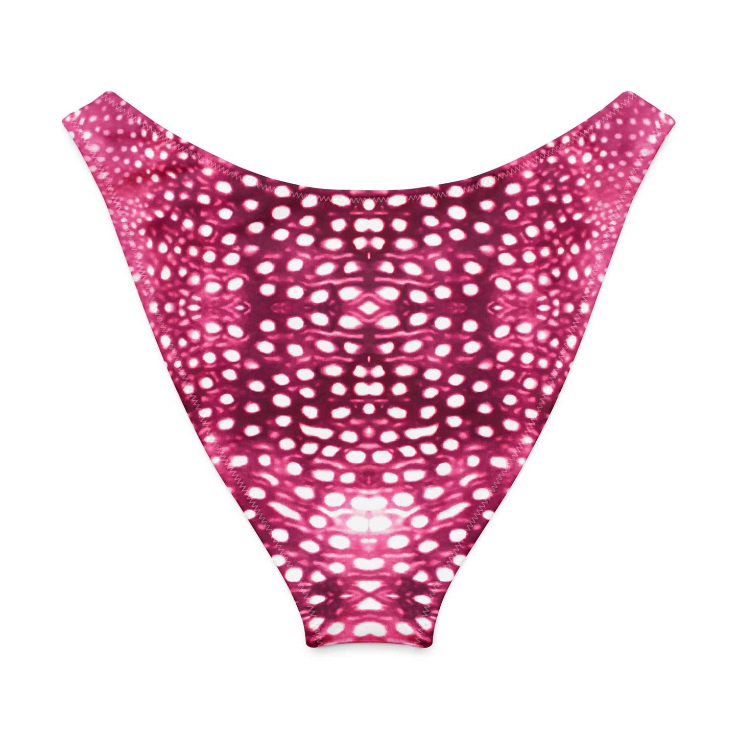 Salinity Swimwear Whale Shark Mosaic Pink Eco High - Leg Cheeky Bikini Bottom Bikini Bottom