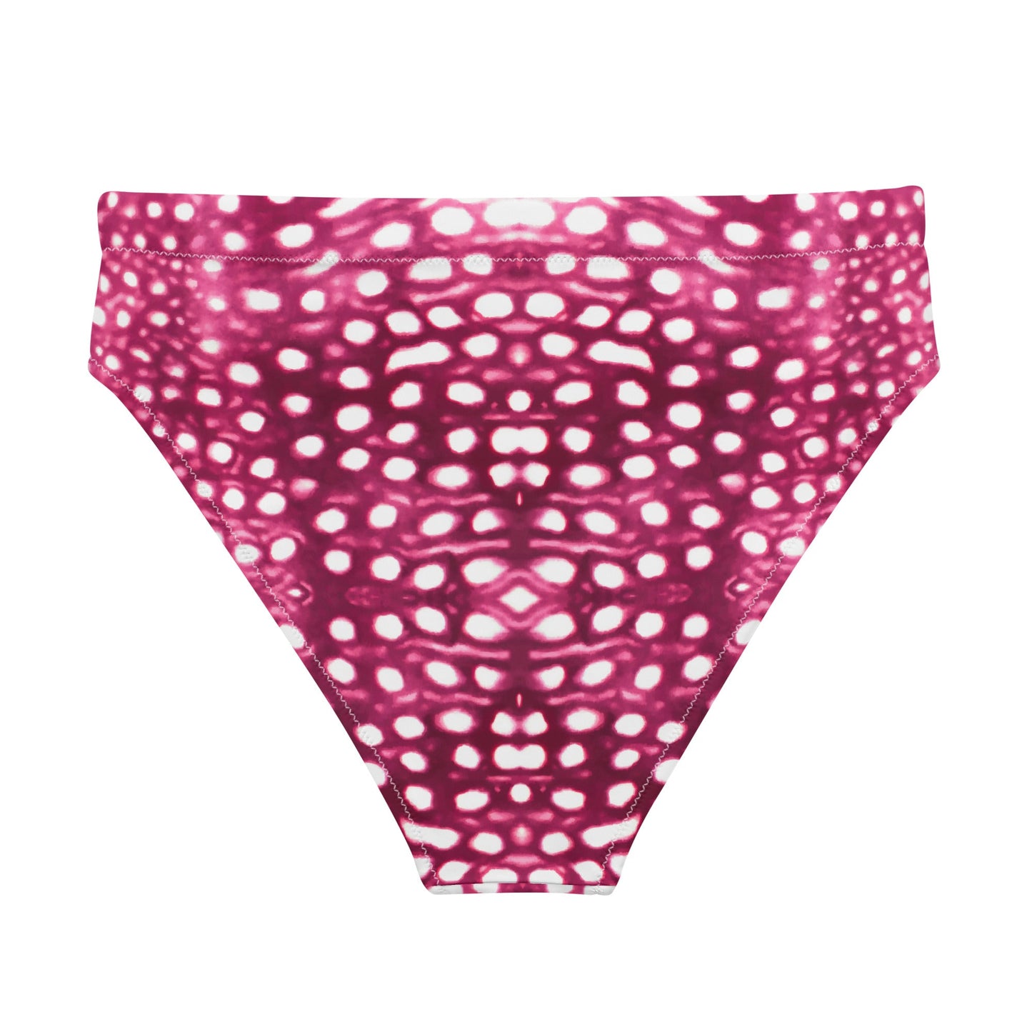 Salinity Swimwear Whale Shark Mosaic Pink Eco High - Waisted Bikini Bottom Bikini Bottom