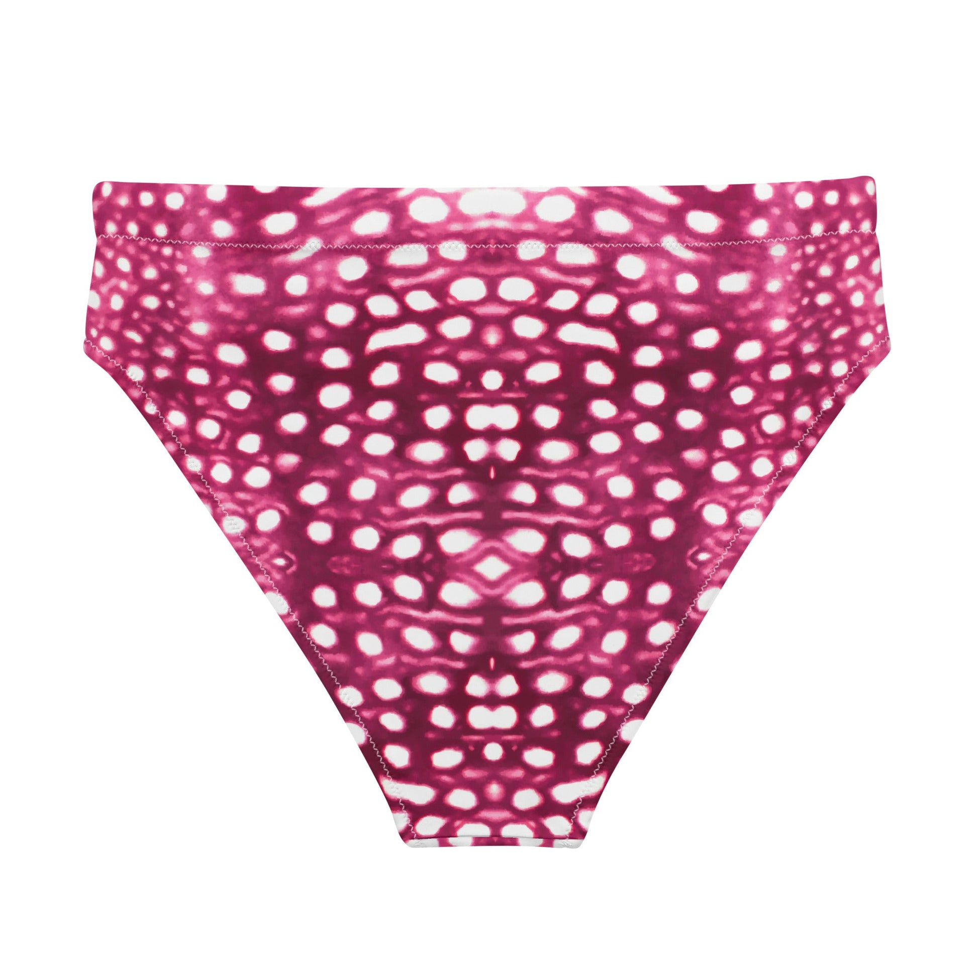 Salinity Swimwear Whale Shark Mosaic Pink Eco High - Waisted Bikini Bottom Bikini Bottom