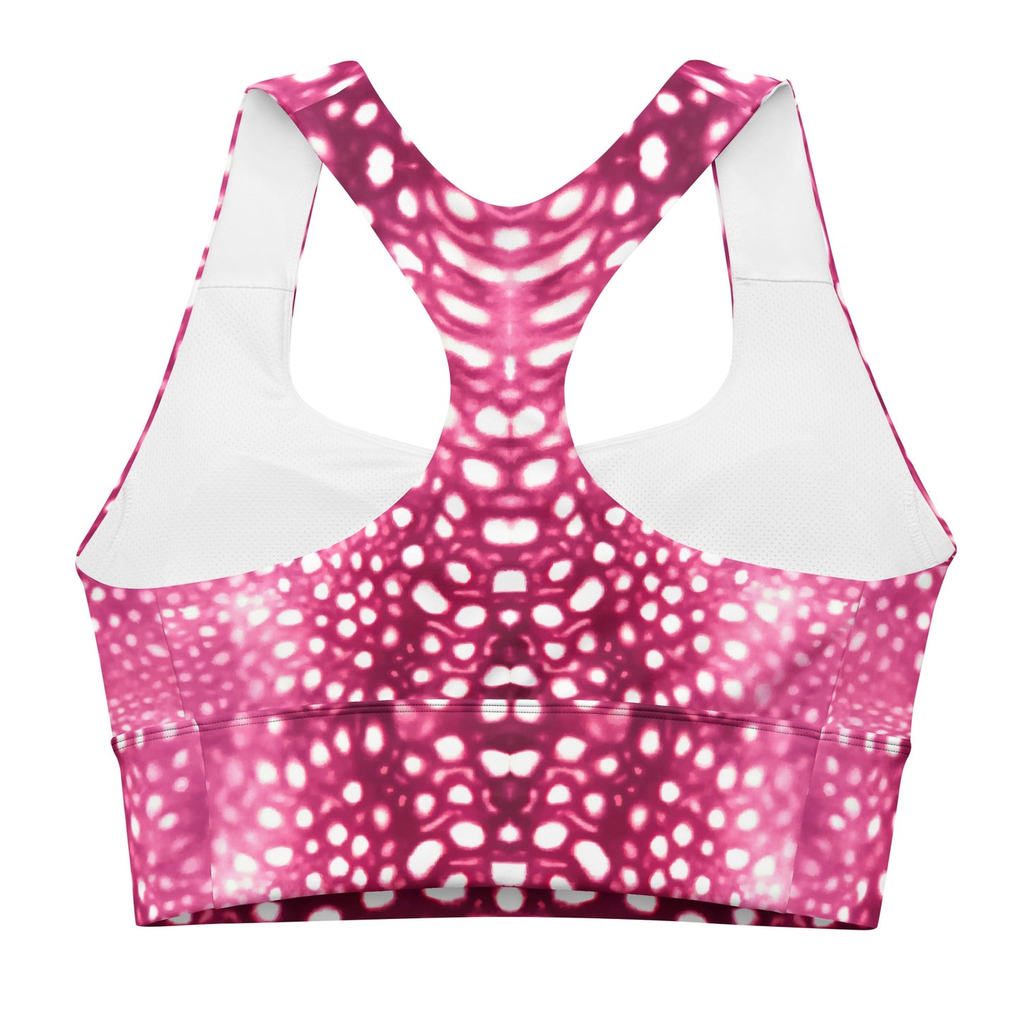Salinity Swimwear Whale Shark Mosaic Pink Eco Sports Swim Top Sports Top