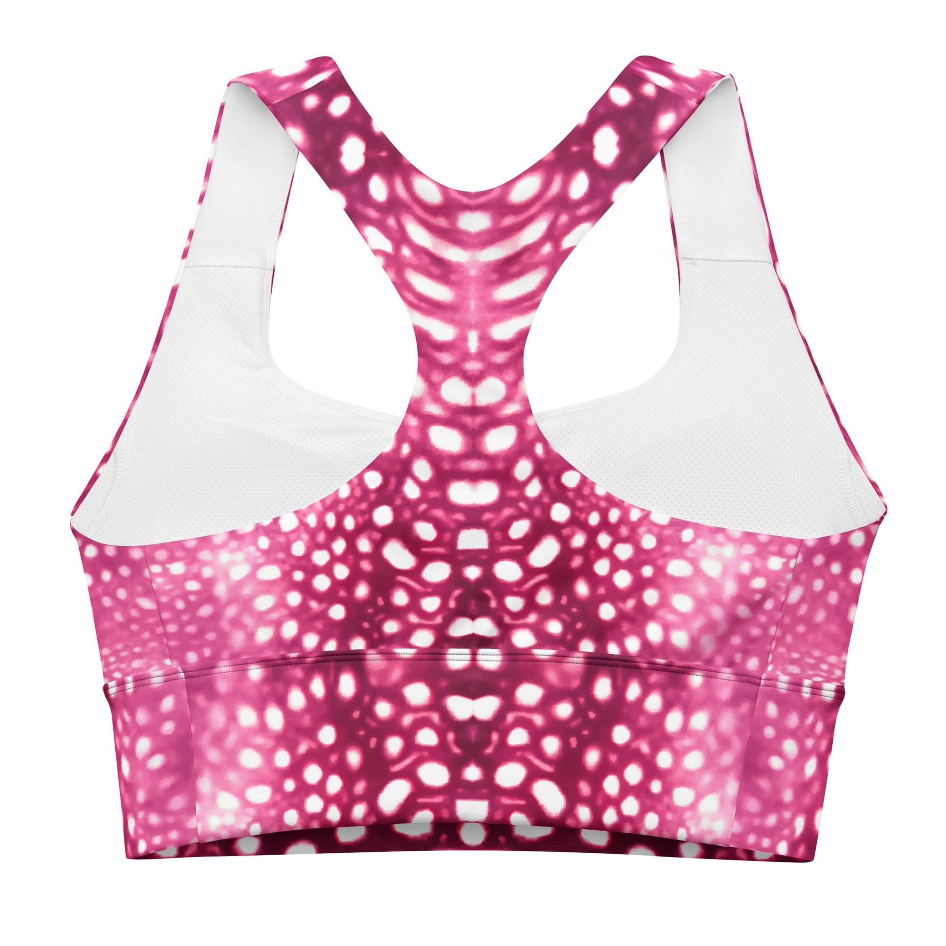 Salinity Swimwear Whale Shark Mosaic Pink Eco Sports Swim Top Sports Top