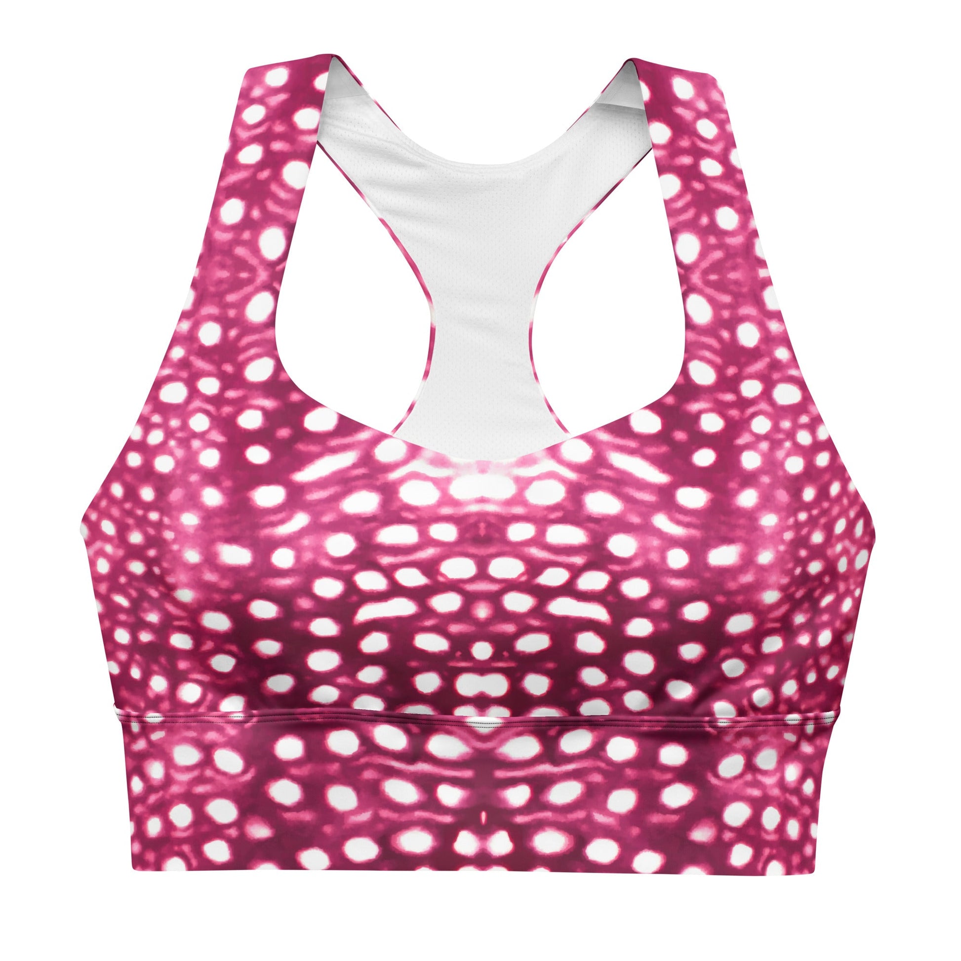 Salinity Swimwear Whale Shark Mosaic Pink Eco Sports Swim Top Sports Top