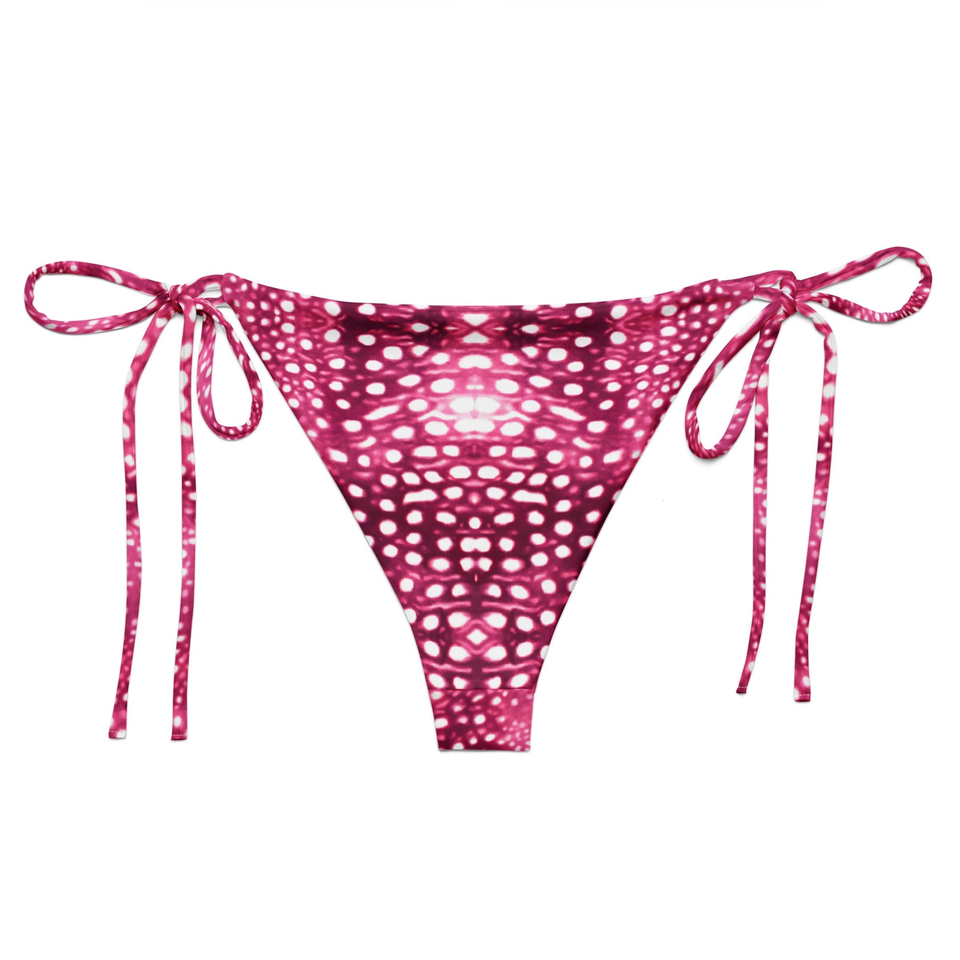 Salinity Swimwear Whale Shark Mosaic Pink Eco String Bikini Bottom Bikini Bottom