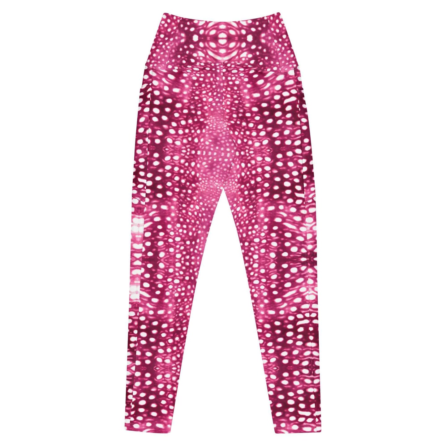 Salinity Swimwear Whale Shark Mosaic Pink Eco Swim Leggings With Pockets Leggings