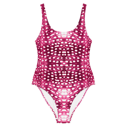 Salinity Swimwear Whale Shark Mosaic Pink One - Piece Swimsuit One - Piece Swimsuit