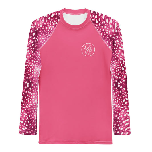 Salinity Swimwear Whale Shark Mosaic Pink W Men's Rash Guard Rash Guard