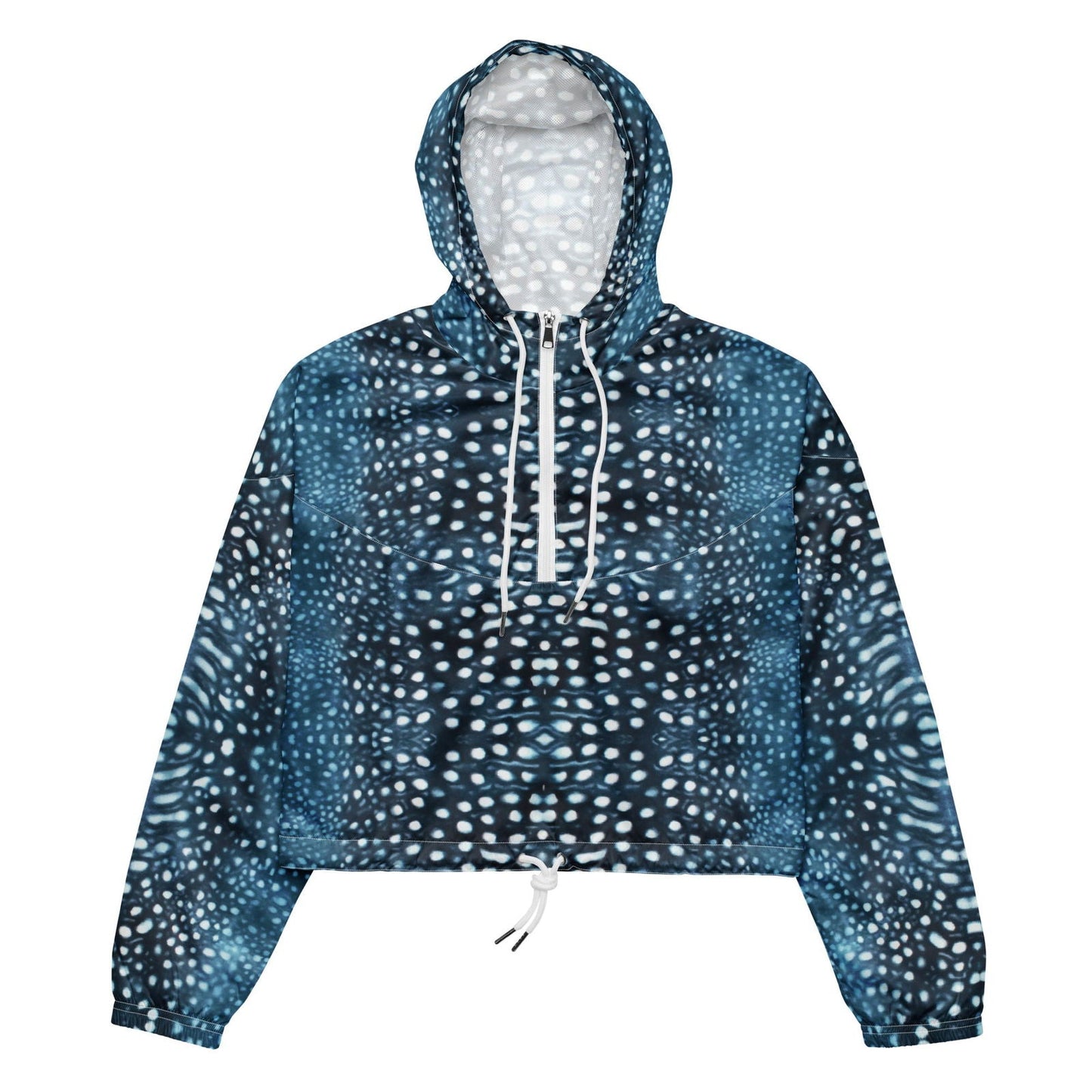 Salinity Swimwear Whale Shark Mosaic Women’s Cropped Windbreaker Windbreaker