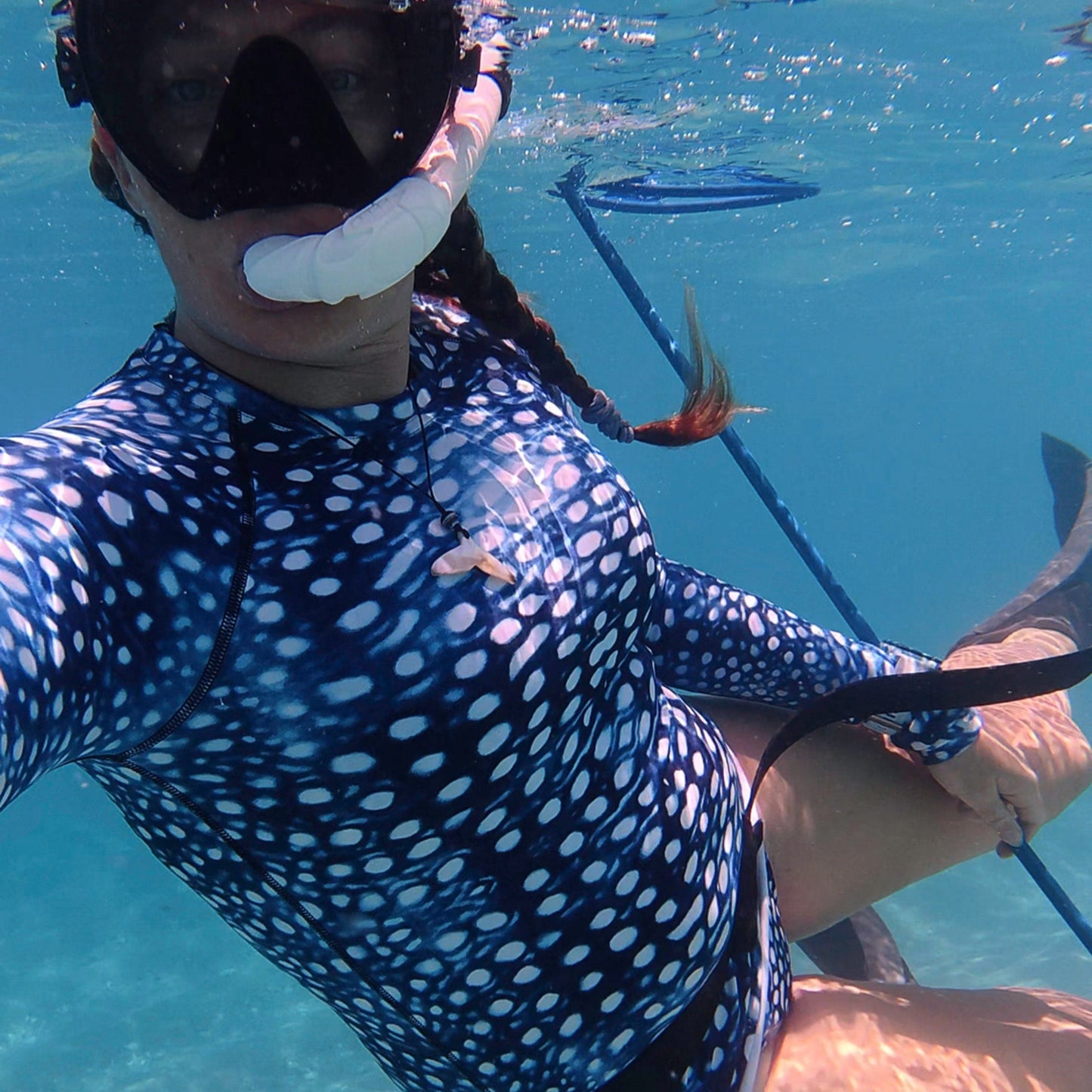Salinity Swimwear Whale Shark Mosaic Women's Rash Guard Rash Guard