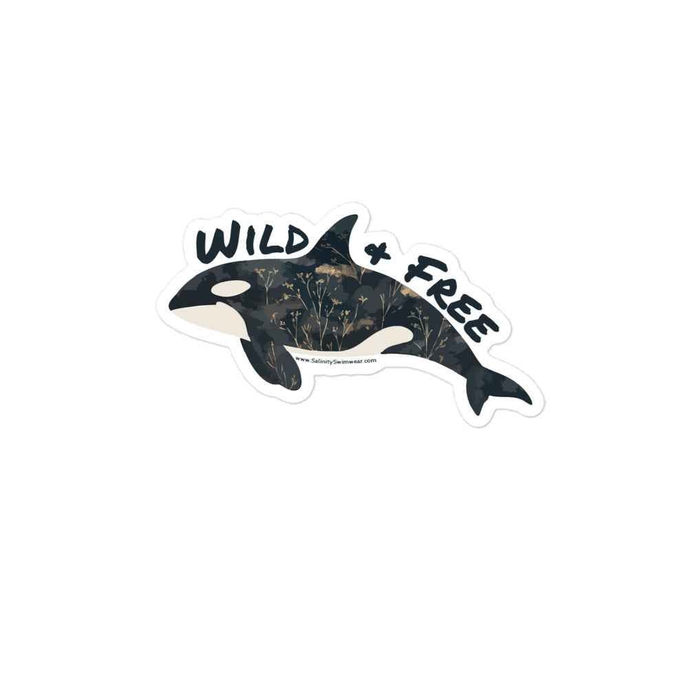 Salinity Swimwear Wild & Free Orca Sticker