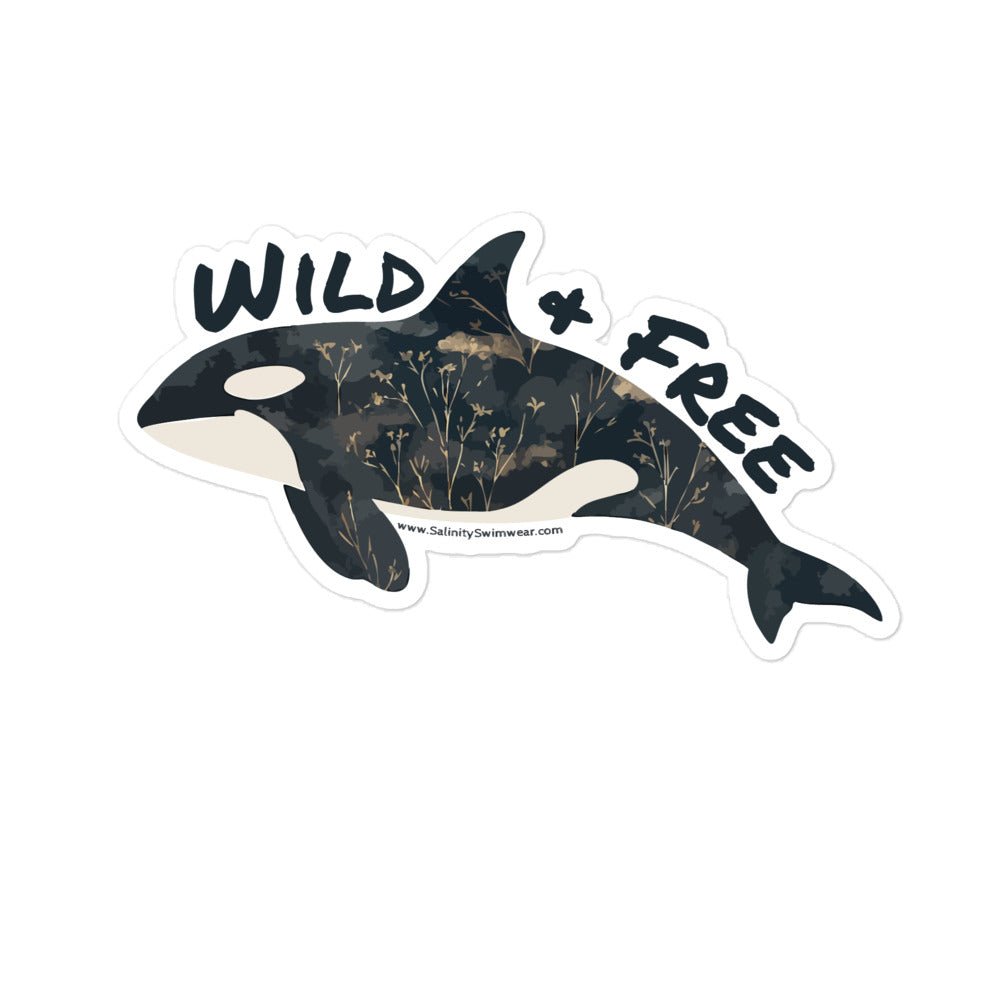 Salinity Swimwear Wild & Free Orca Sticker
