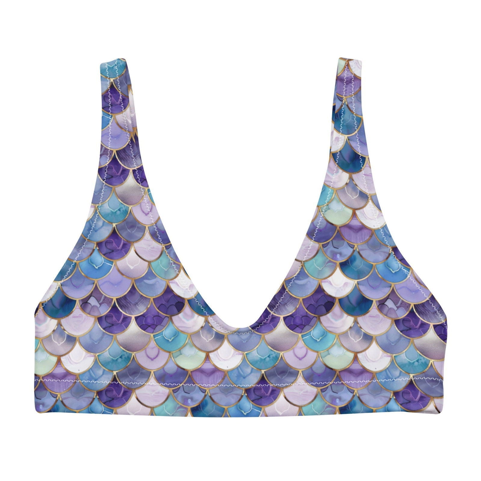 Amethyst Ocean Mermaid Eco Bikini Top - Salinity Swimwear