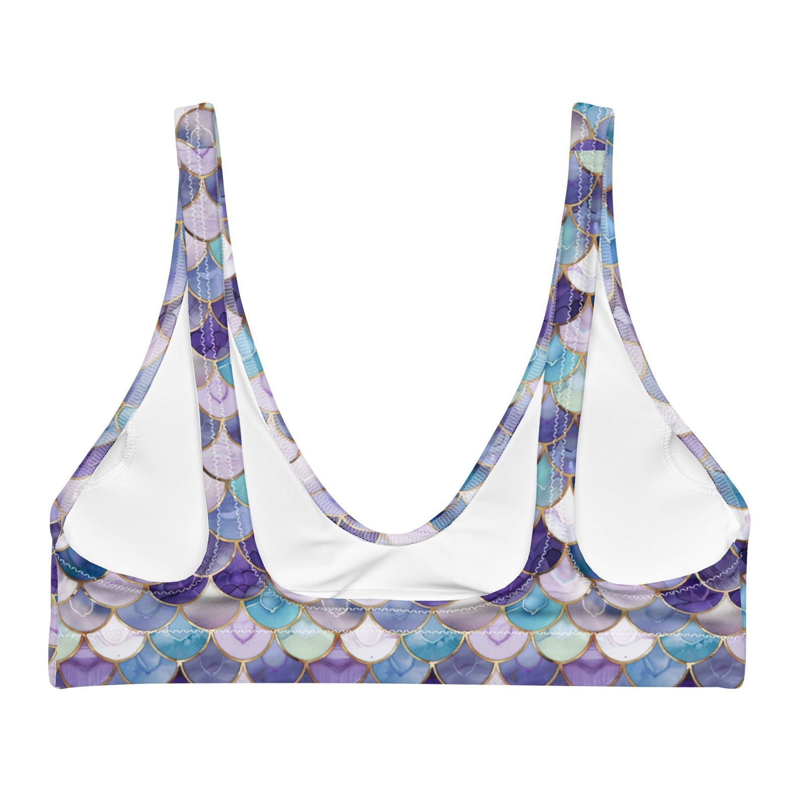 Amethyst Ocean Mermaid Eco Bikini Top - Salinity Swimwear