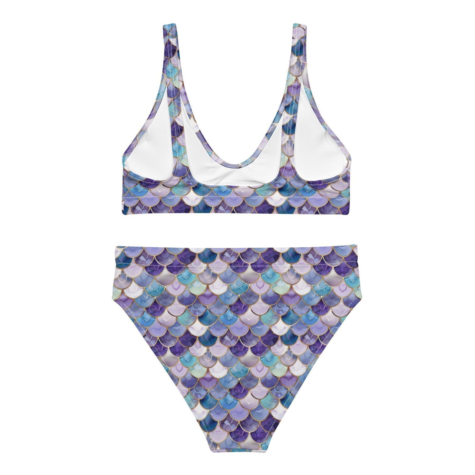 Amethyst Ocean Mermaid Eco High-Waisted Bikini Set - Salinity Swimwear
