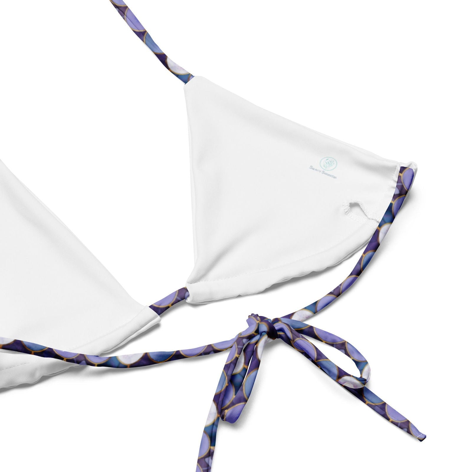 Amethyst Ocean Mermaid Eco String Bikini Top - Salinity Swimwear