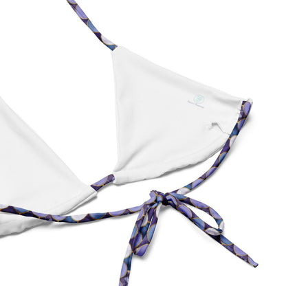 Amethyst Ocean Mermaid Eco String Bikini Top - Salinity Swimwear