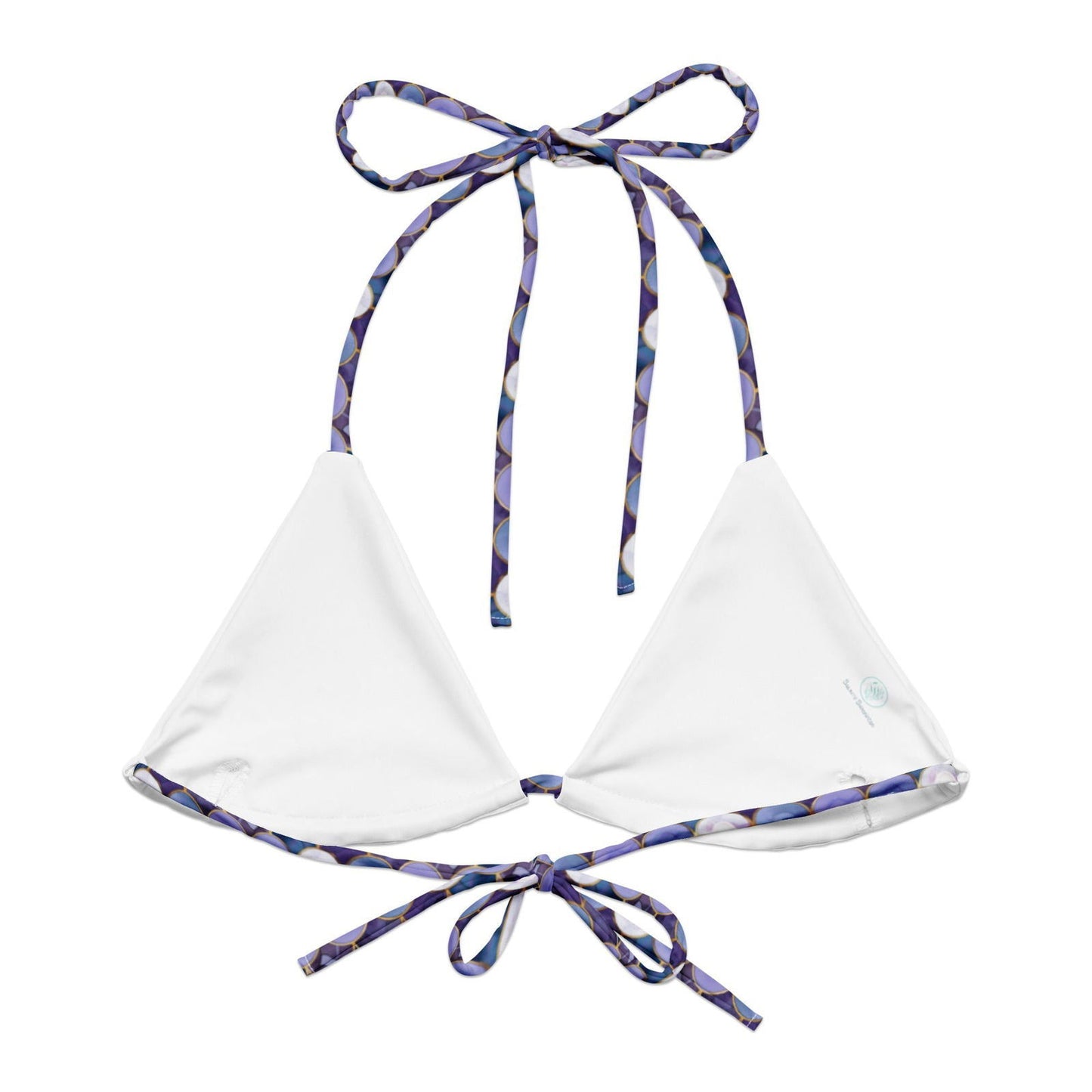Amethyst Ocean Mermaid Eco String Bikini Top - Salinity Swimwear