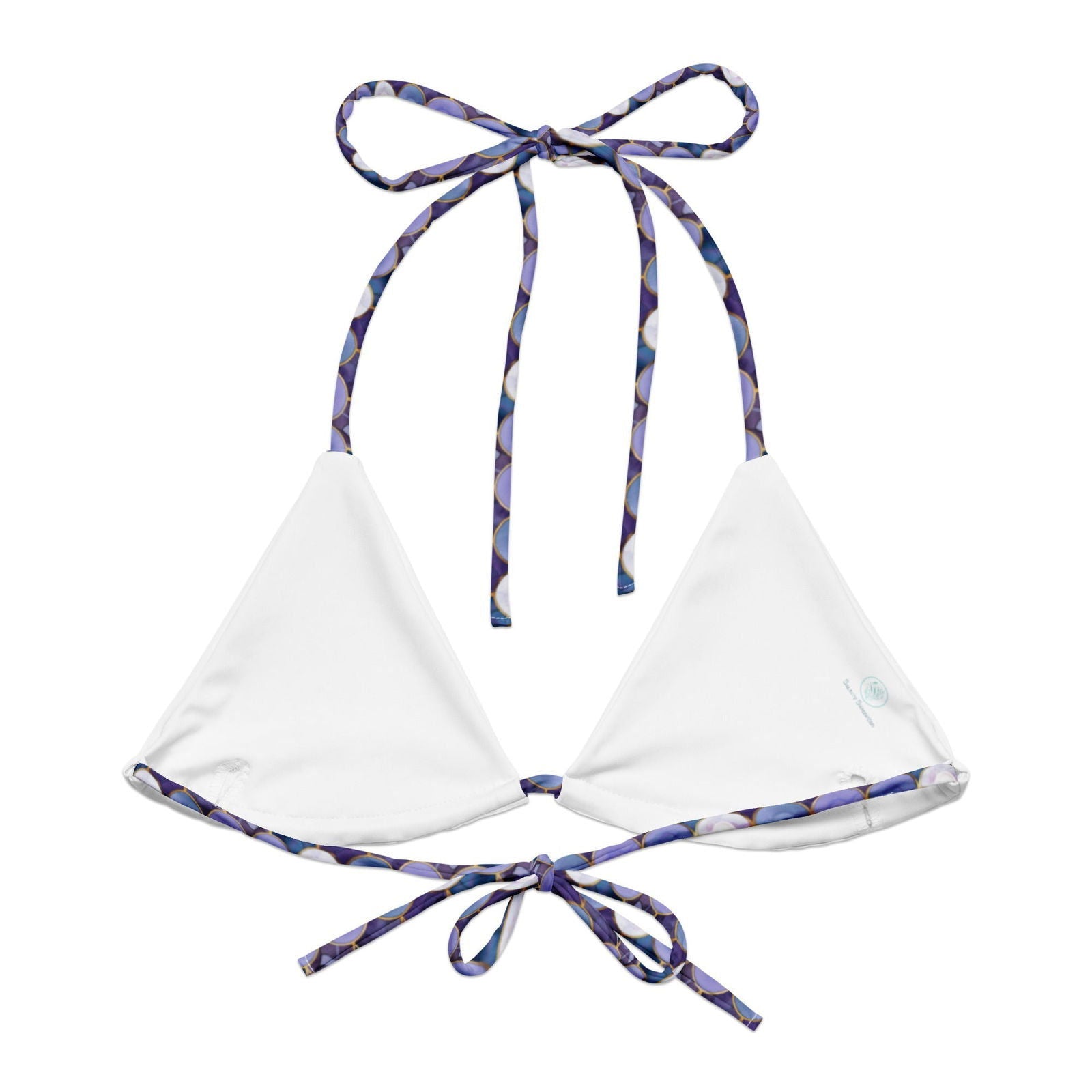 Amethyst Ocean Mermaid Eco String Bikini Top - Salinity Swimwear