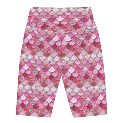 Pink Pearl Mermaid 8" Inch Dive Shorts - Salinity Swimwear -    - #tag1# - #tag2# - #tag3# - #tag4#