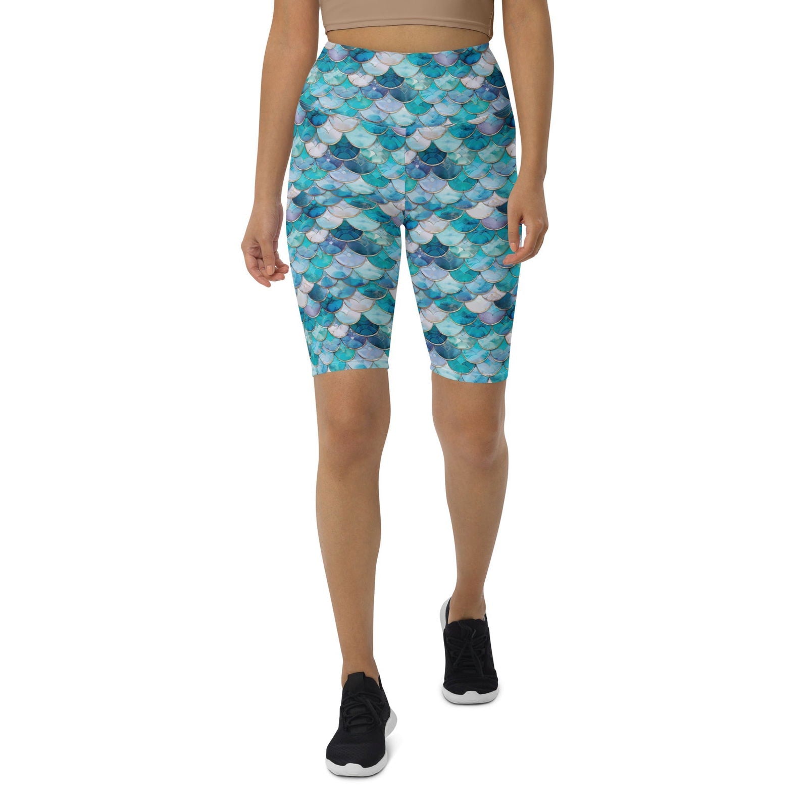 Blue Lagoon Mermaid 8" Inch Dive Shorts - Salinity Swimwear -    - #tag1#