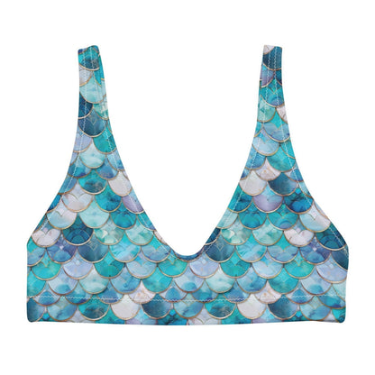 Blue Lagoon Mermaid Eco Bikini Top - Salinity Swimwear