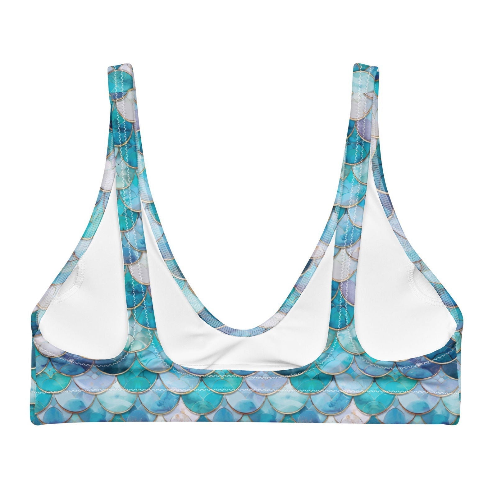 Blue Lagoon Mermaid Eco Bikini Top - Salinity Swimwear
