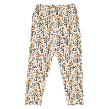 Cactus Sunflower Capri Swim Leggings - Salinity Swimwear