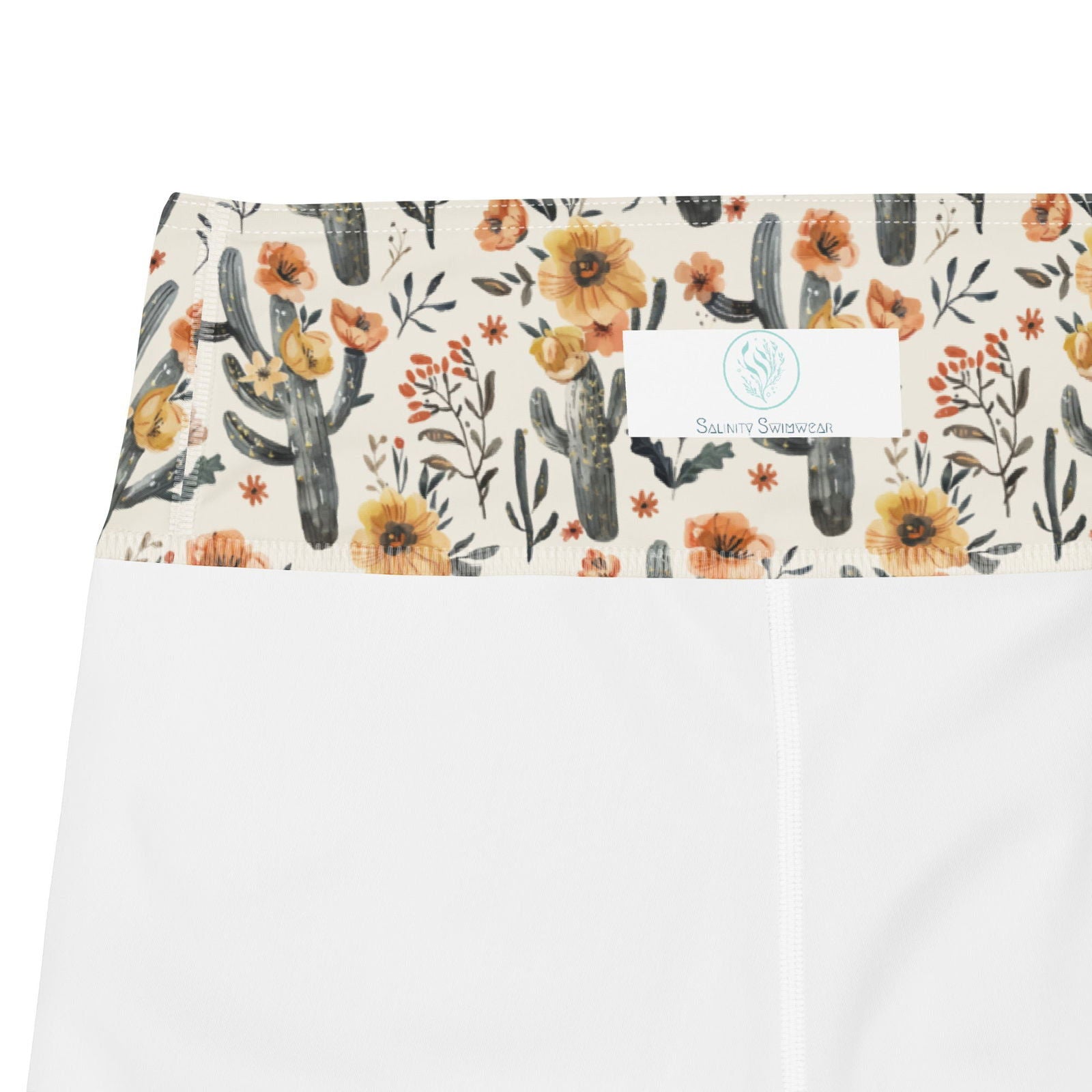 Cactus Sunflower Capri Swim Leggings - Salinity Swimwear