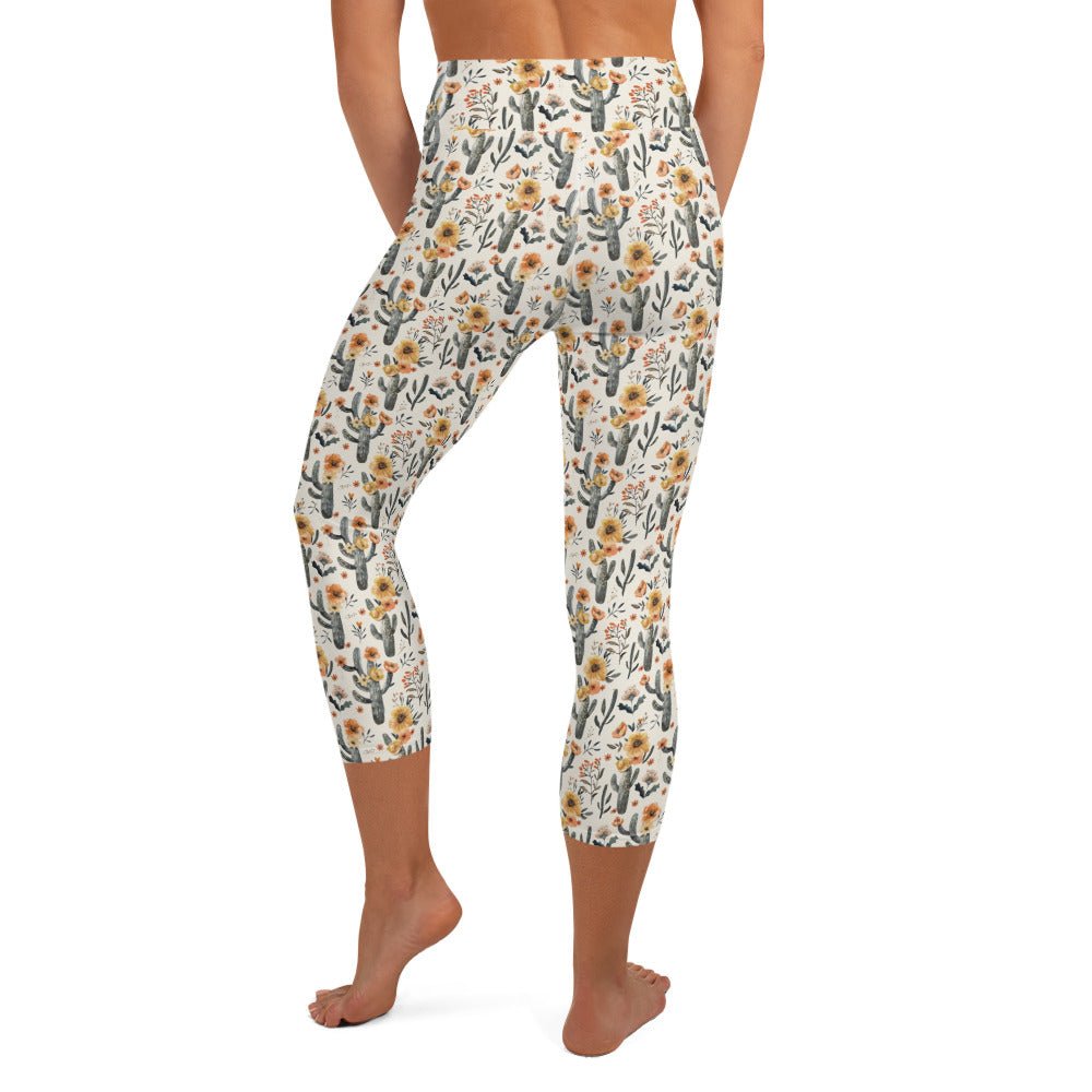 Cactus Sunflower Capri Swim Leggings - Salinity Swimwear