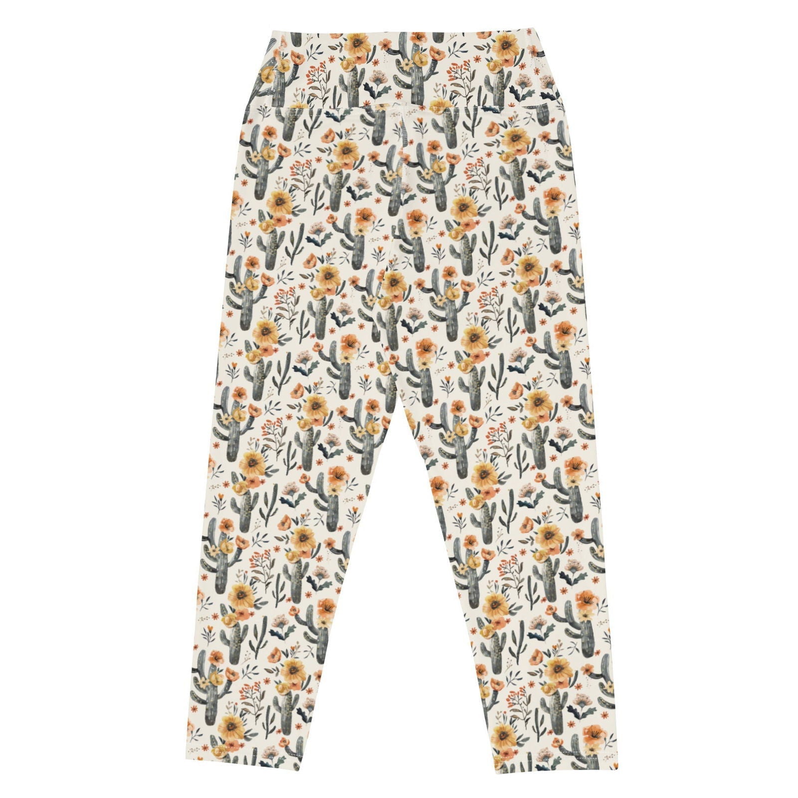 Cactus Sunflower Capri Swim Leggings - Salinity Swimwear