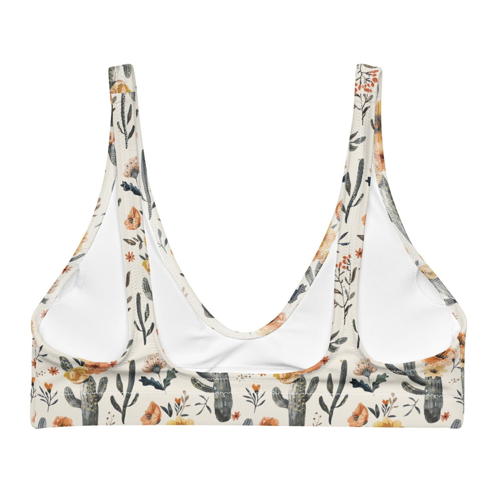 Cactus Sunflower Eco Bikini Top - Salinity Swimwear