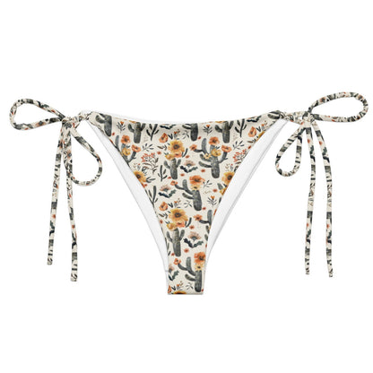 Cactus Sunflower Eco String Bikini Bottom - Salinity Swimwear