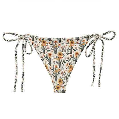 Cactus Sunflower Eco String Bikini Bottom - Salinity Swimwear