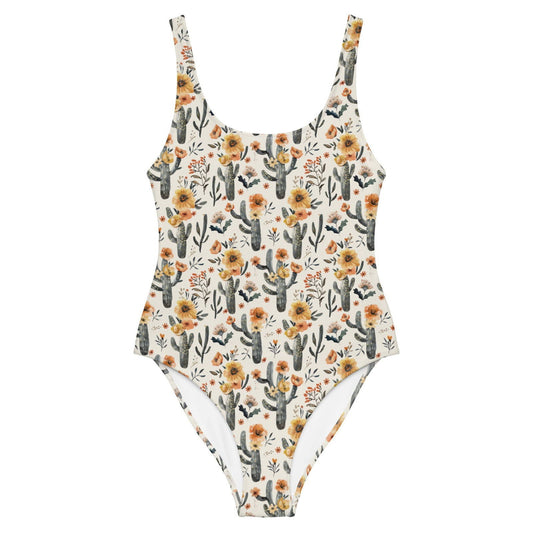 Cactus Sunflower One-Piece Swimsuit - Salinity Swimwear