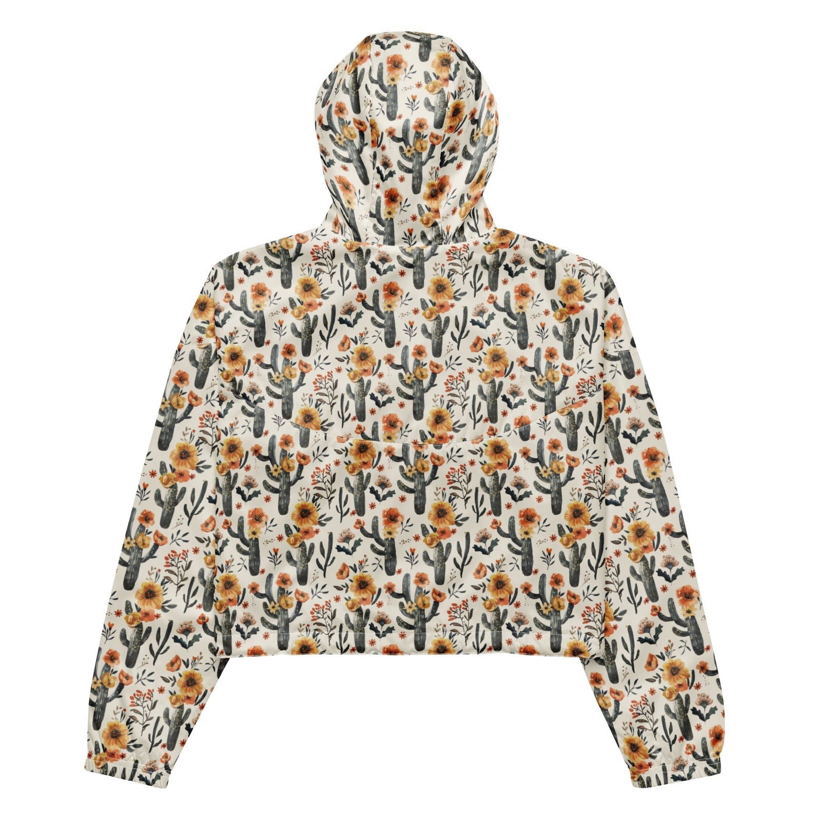 Cactus Sunflower Women’s Cropped Windbreaker - Salinity Swimwear -    - #tag1#