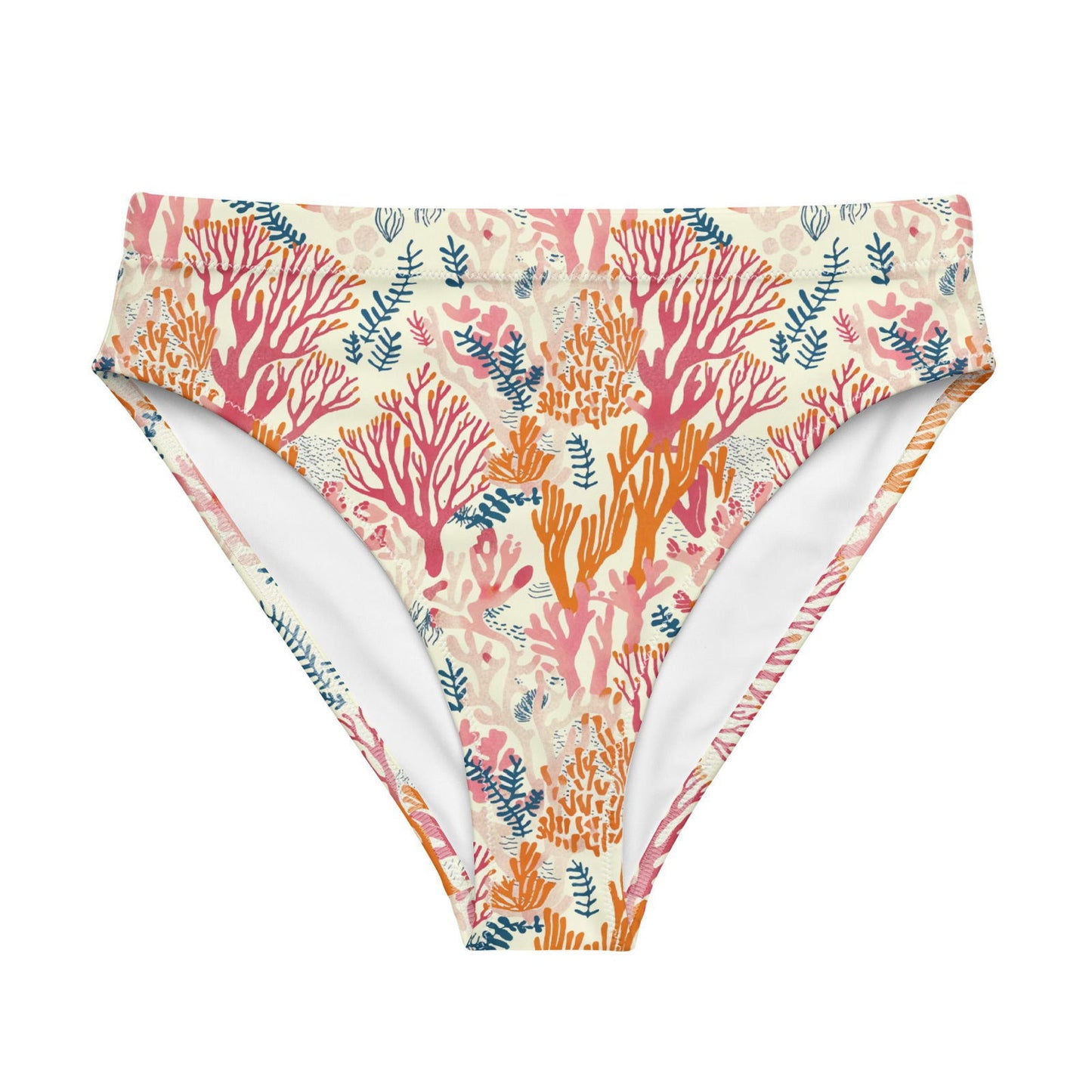 Coral Reef Eco High-Waisted Bikini Bottom - Salinity Swimwear