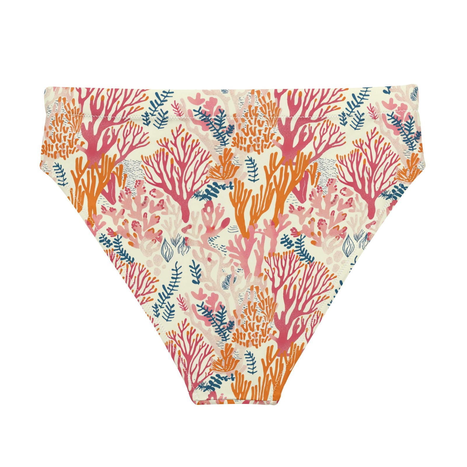 Coral Reef Eco High-Waisted Bikini Bottom - Salinity Swimwear