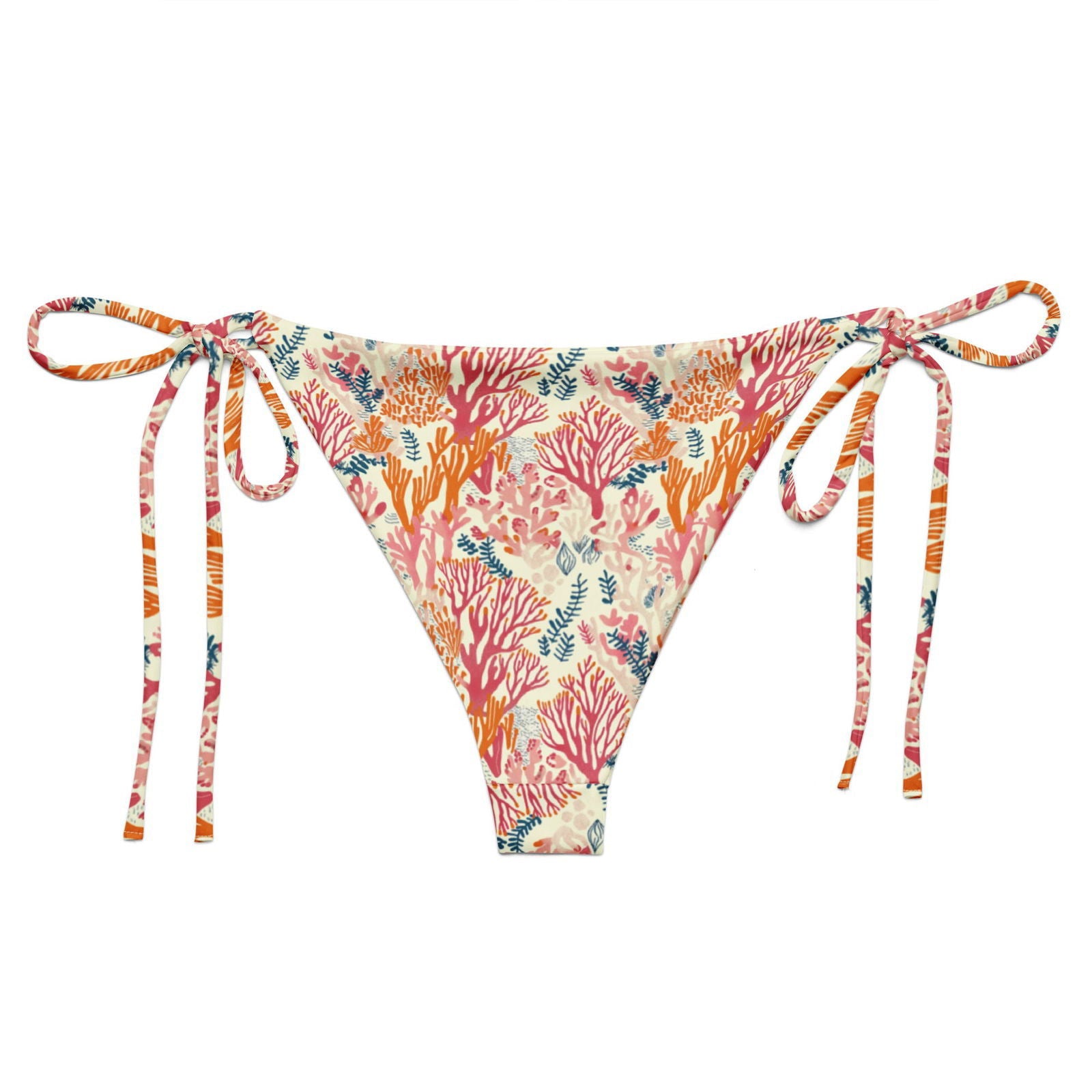 Coral Reef Eco String Bikini Bottom - Salinity Swimwear