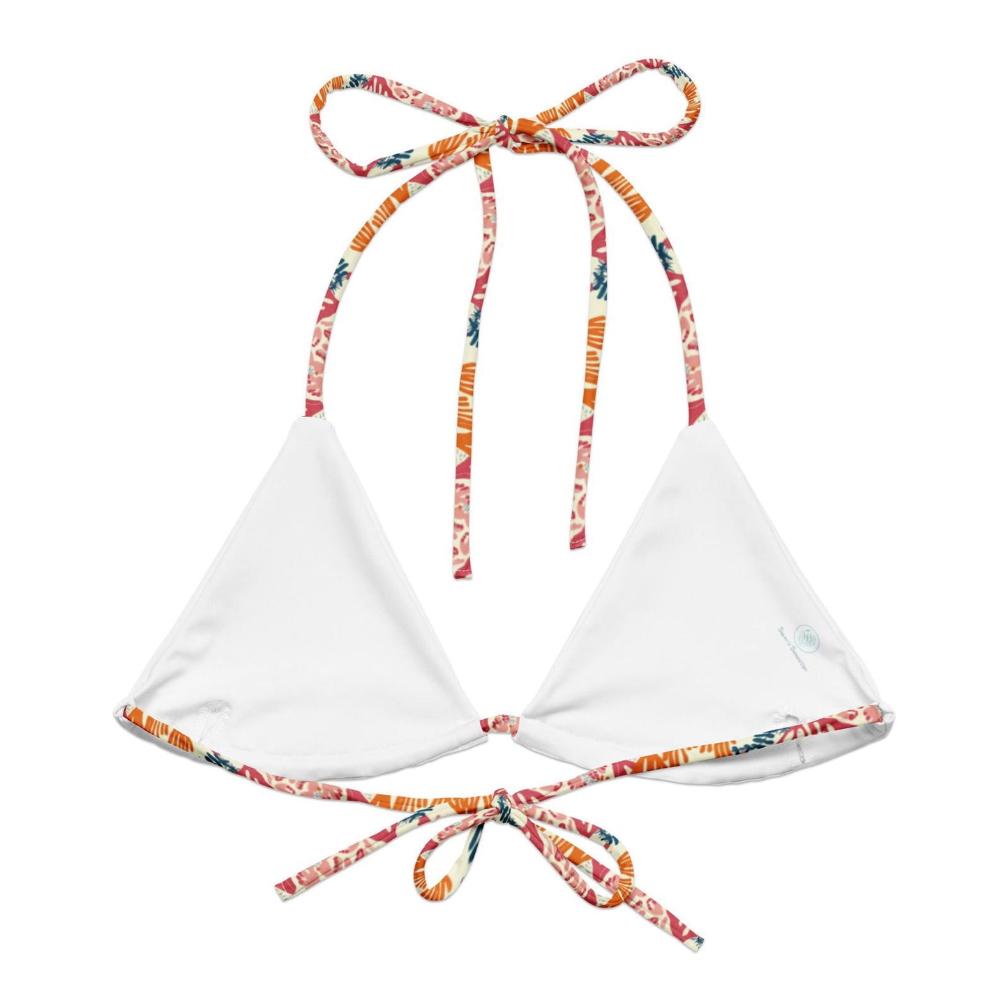 Coral Reef Eco String Bikini Top - Salinity Swimwear
