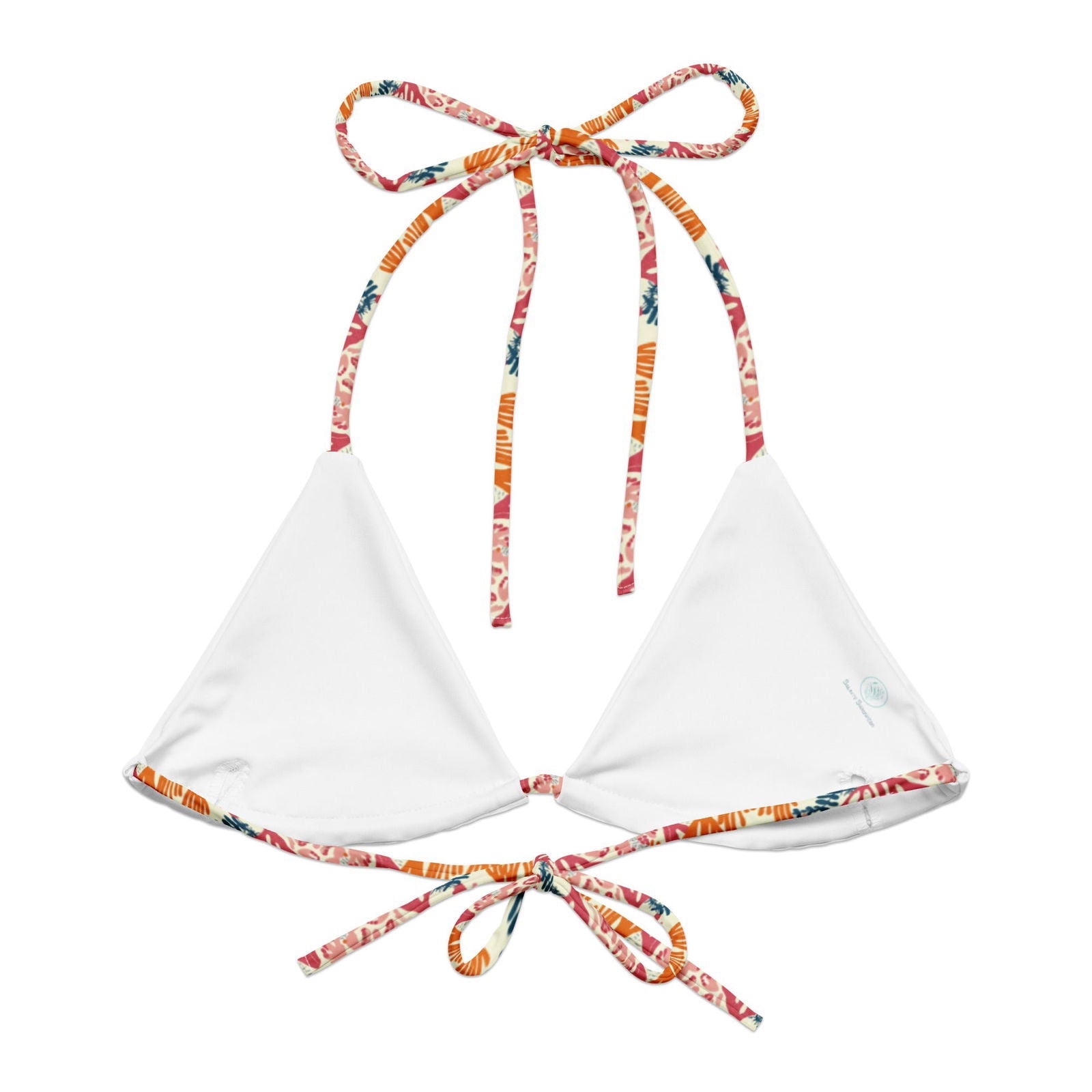Coral Reef Eco String Bikini Top - Salinity Swimwear