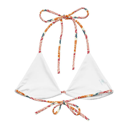 Coral Reef Eco String Bikini Top - Salinity Swimwear