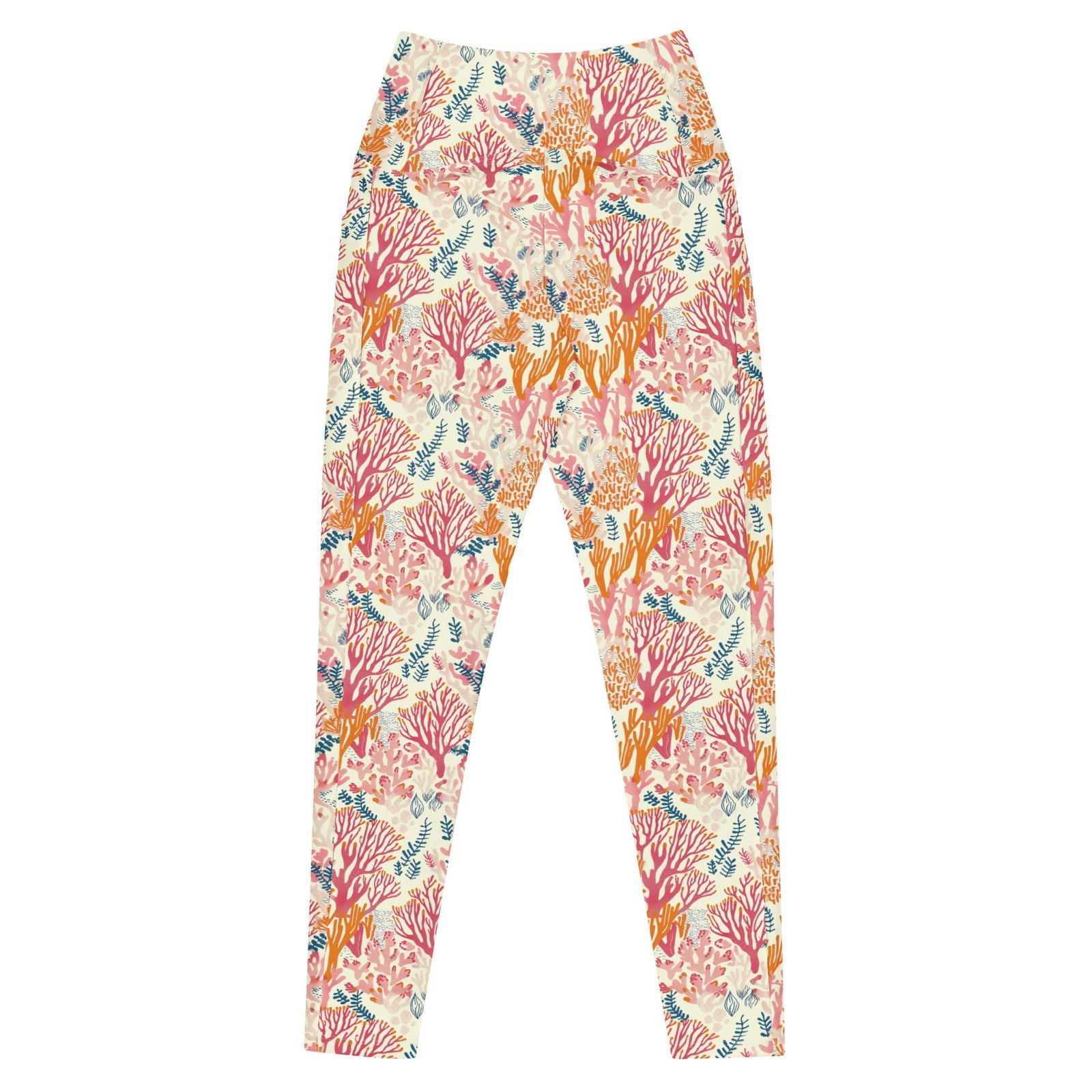 Coral Reef Eco Swim Leggings With Pockets - Salinity Swimwear