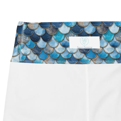 Deep Sea Sapphire Siren Capri Swim Leggings - Salinity Swimwear