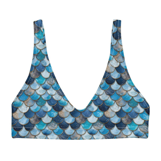 Deep Sea Sapphire Siren Eco Bikini Top - Salinity Swimwear