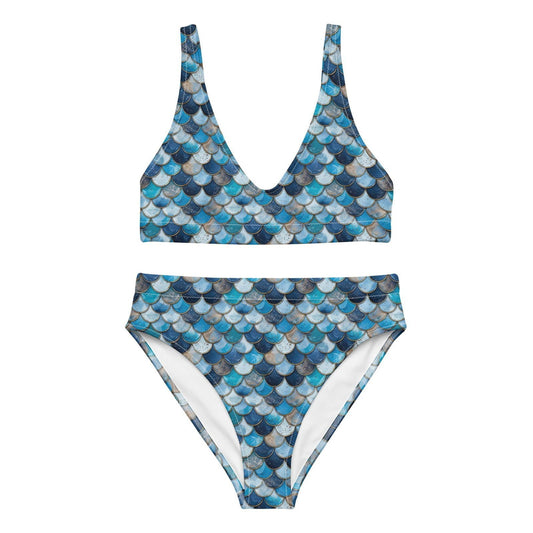 Deep Sea Sapphire Siren Eco High-Waisted Bikini Set - Salinity Swimwear