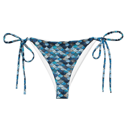 Deep Sea Sapphire Siren Eco String Bikini Bottom - Salinity Swimwear